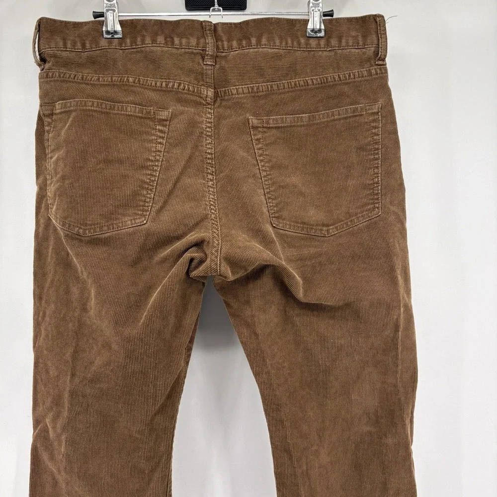 J Crew 770 Straight Fit Corduroy Pants Mens 32x32(31.5) Brown Preppy‎